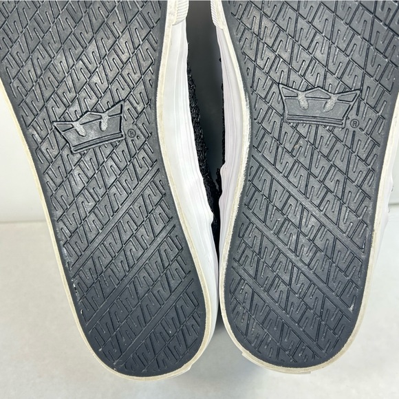 SUPRA Skytops Sparkly Sequin Hi Tops Black Sneakers Shoe SW12029; Women’s Sz 8.5 - Picture 15 of 16